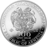  1oz Silver Armenian Noahs Ark Minted Bullion Coin