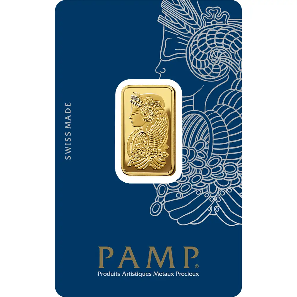 10g Gold PAMP Minted Bar 99.99%