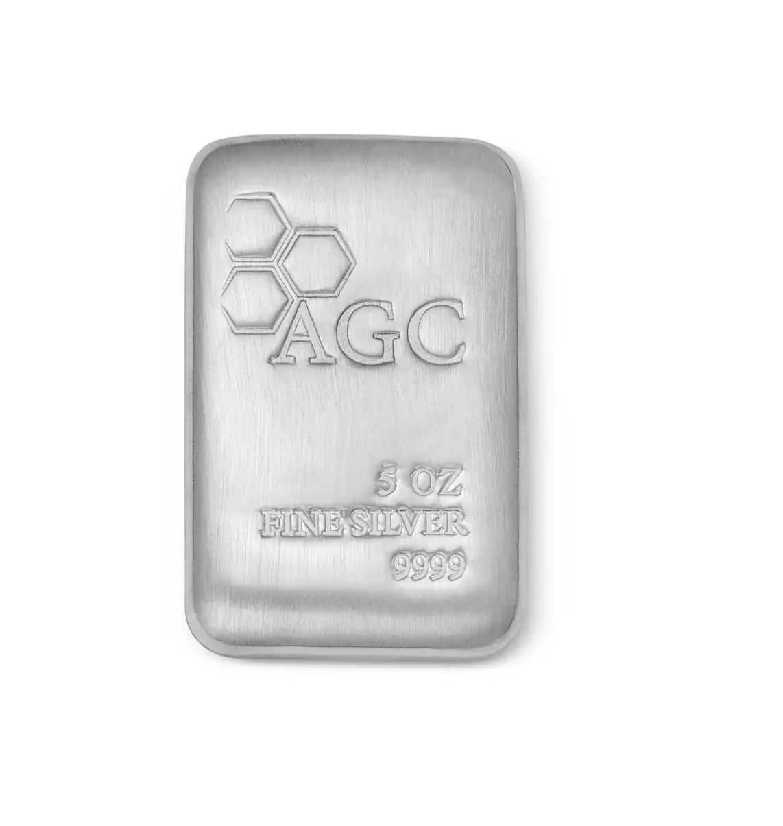 AGC 5oz Cast Silver Bullion Bar