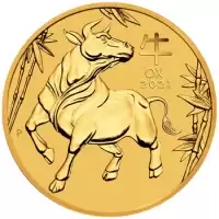 Gold & Silver Coins 1oz Perth Mint Lunar Ox 9999 Gold Bullion Coin