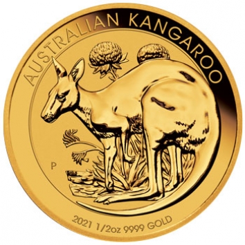 1/2oz Perth Mint Kangaroo Minted Coin Gold