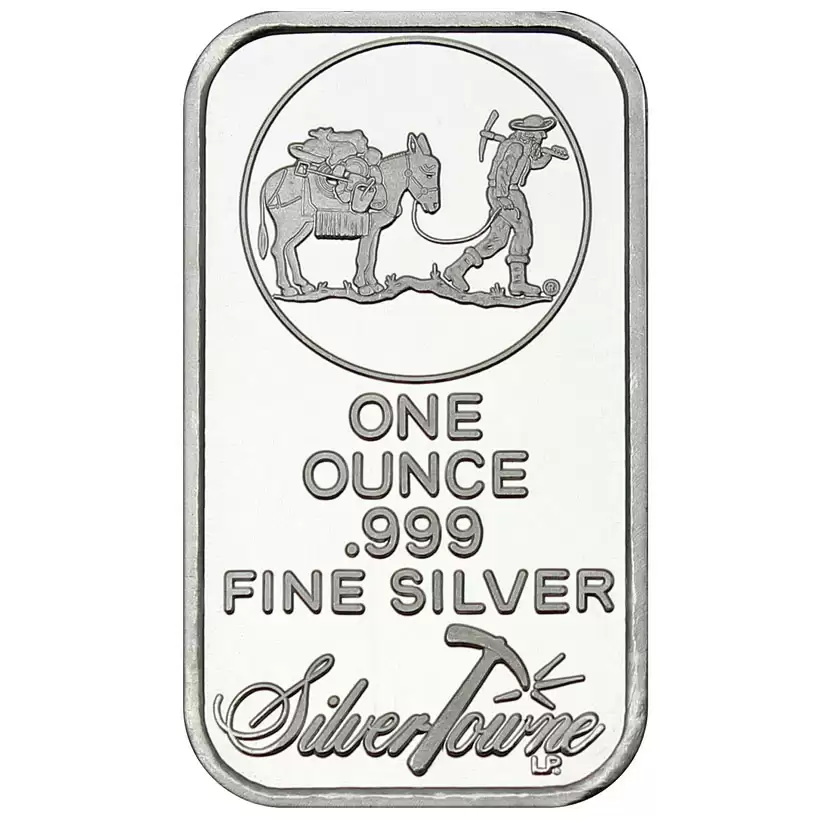 Silver Bullion Bars 1oz 999 SilverTowne Silver Bar