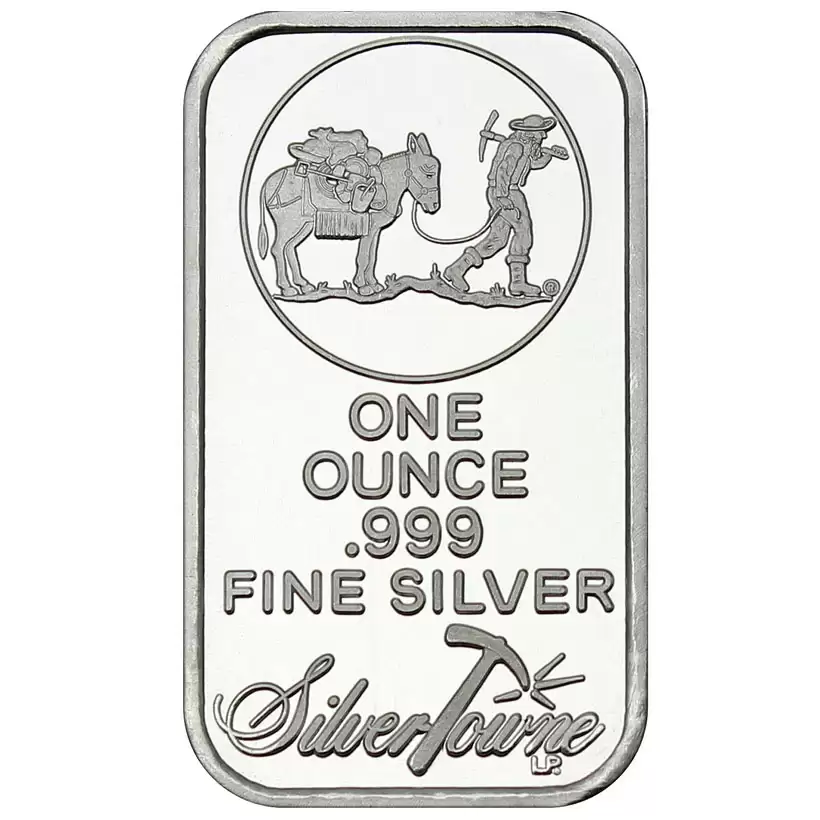 thumbnail interactive-video image 1 of 1 Oz SilverTowne Silver Bar – American Flag Design – .999 Fine Silver – Sealed 1 of 3
