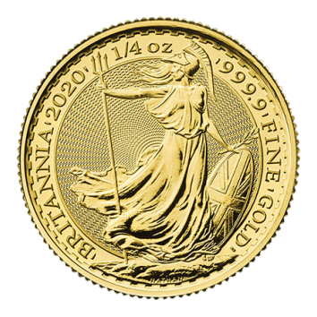 1/4 Oz Gold Royal Mint Britannia 9999 Bullion Coin