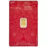  1 Gram Royal Mint Henna 9999 Minted Gold Bar