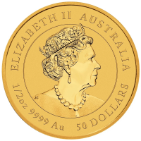  1/2oz 9999 Gold Perth Mint Tiger Coin
