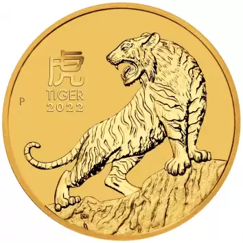 1/10oz 9999 Gold Perth Mint Lunar Tiger Coin