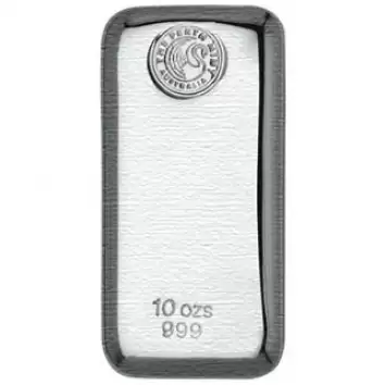 10oz Perth Mint Cast Silver Bullion Bar 999 Purity