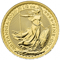 Gold & Silver Coins 1/2oz Half Ounce Gold Royal Mint Britannia 9999 Bullion Coin