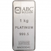 Platinum & Palladium 1kg ABC Platinum 9995 Minted Tablet