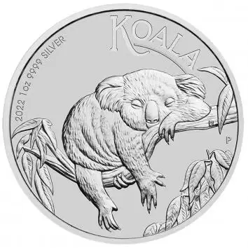 1oz Perth Mint Silver Minted Koala 2022 Coin