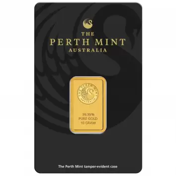 10 Gram Perth Mint Gold Certicard Minted Bar