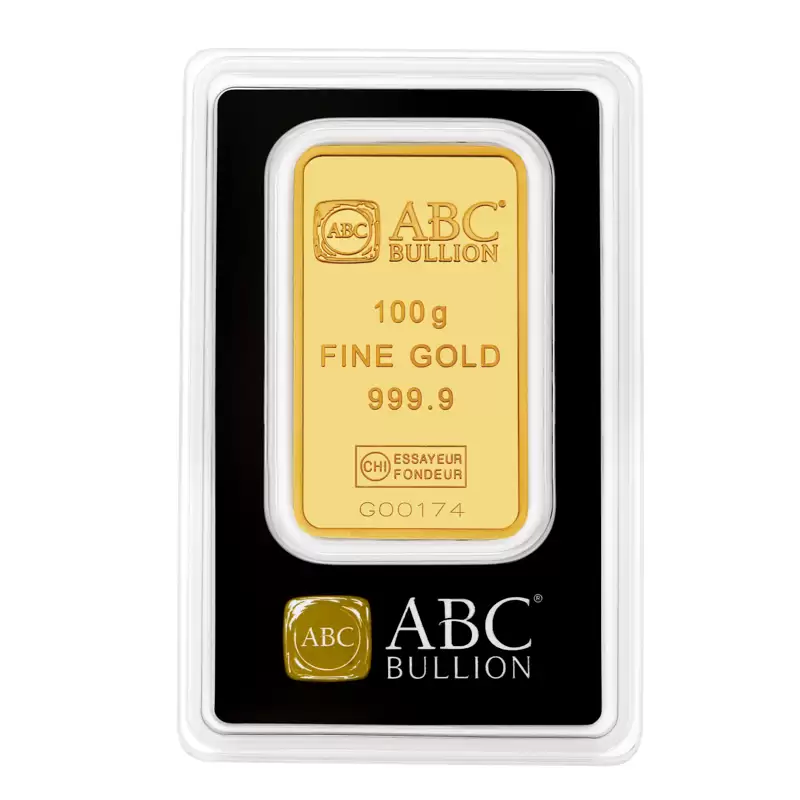 100g ABC Bullion Minted Gold Bar