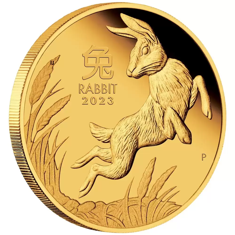 1/4oz Gold 2023 Perth Mint Lunar Rabbit 9999 Bullion Coin