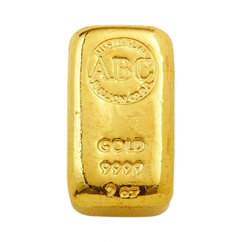 Buy 2oz Cast Gold Bullion Bar (9999 Purity) From ABC Bullion