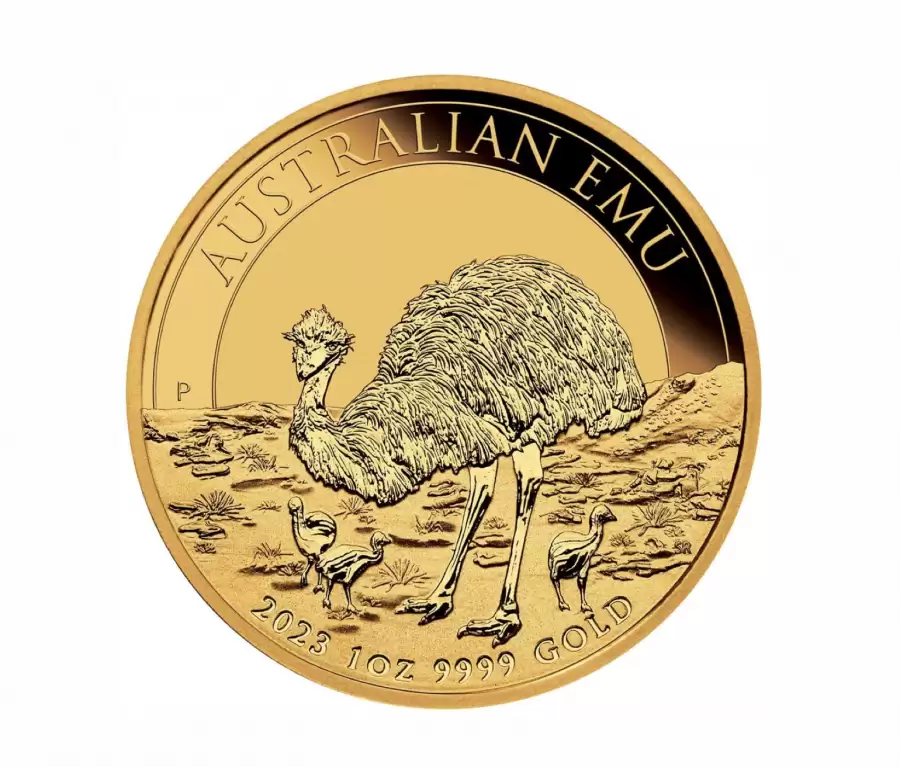 1oz Gold Perth Mint Emu 2023 Minted Bullion Coin