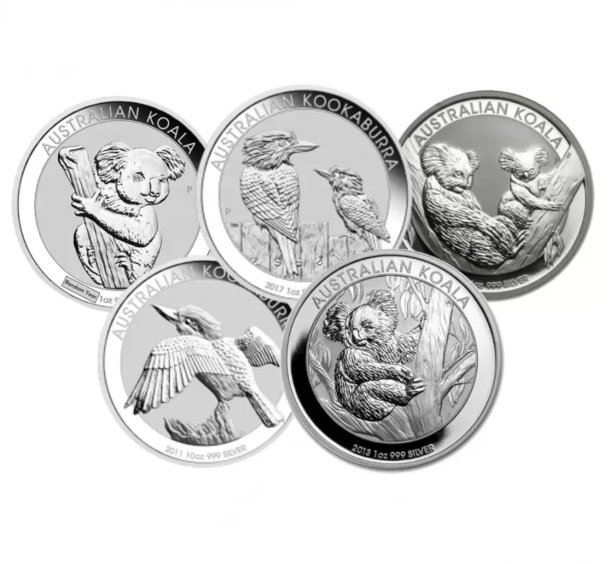 Random 1oz Perth Mint Silver coins in Capsule