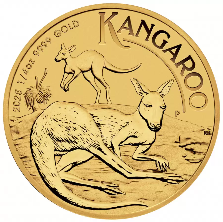 1/4oz Perth Mint Kangaroo Minted Coin Gold