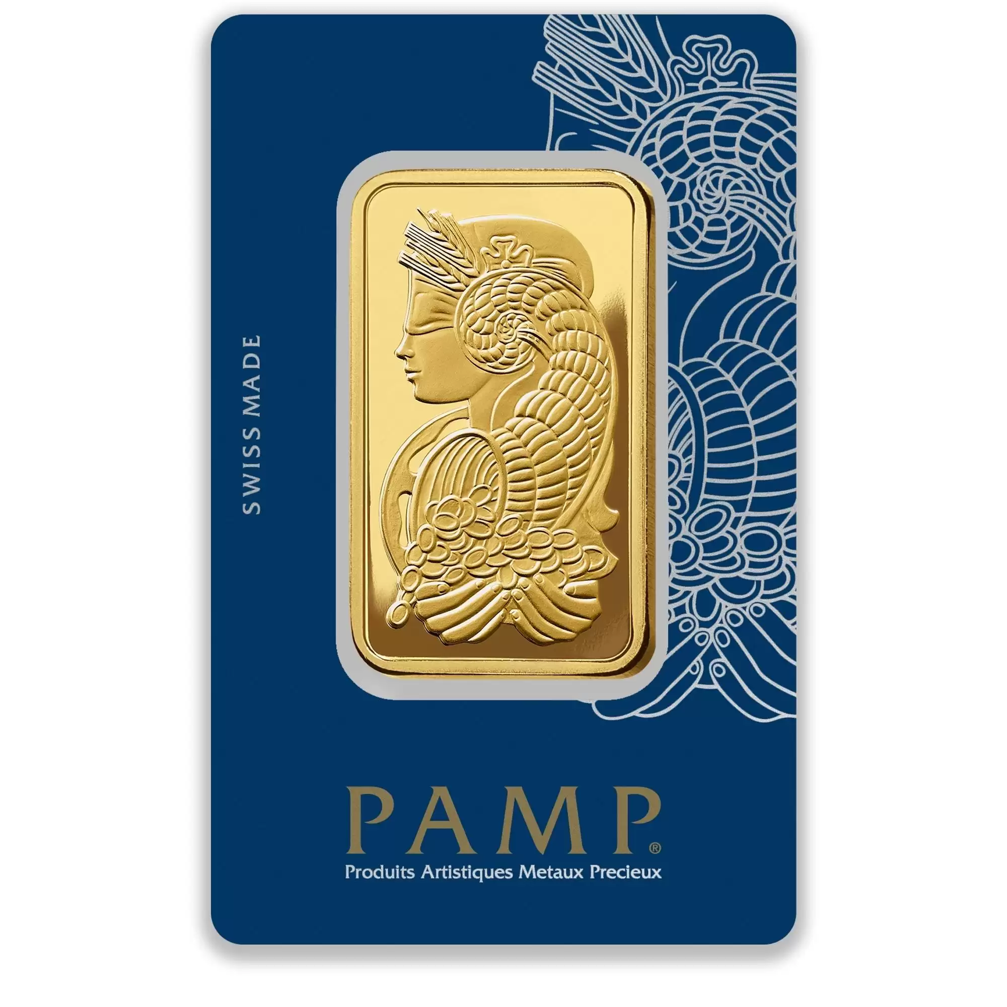 50g gold 9999 PAMP Fortuna